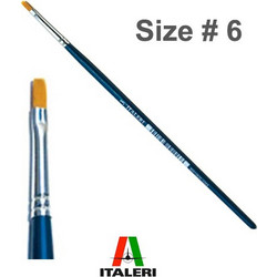 Italeri Πινέλο Ζωγραφικής No6 Πλακέ με Συνθετική Τρίχα 51229