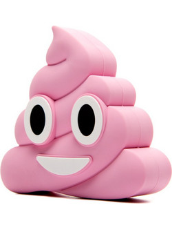 MojiPower Emoji Pink Poop Power Bank 2600mAh Pink
