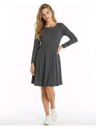 IS. Mini Καθημερινό Φόρεμα Ανθρακί 32/252.960206