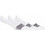 ASICS Ανδρικές Κάλτσες Σοσόνια με Σχέδια Λευκές 3Pack 3033C300-100