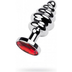 ToyFa Spiral Πρωκτική Σφήνα Diamond Plug 9.5cm Ασημί
