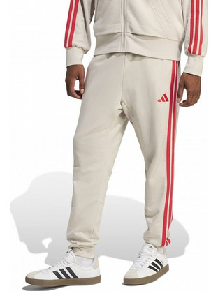 Adidas Essetials Ανδρικό Παντελόνι Φόρμας με Λάστιχο Εκρού KD4898