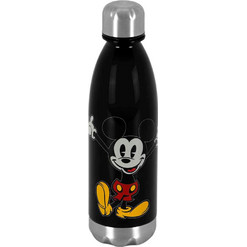 Karactermania Mickey Mouse Παιδικό Παγούρι Ανοξείδωτο BPA Free Μαύρο 700ml