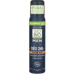 So' Bio Etic Cedar Φυσικό Ανδρικό Αποσμητικό Spray 24h Χωρίς Αλουμίνιο 100ml