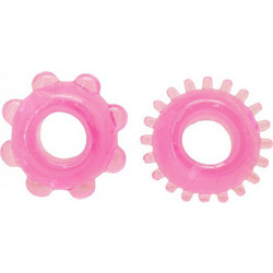 Toyz4lovers Magic Nubs Phallic Rings Σετ Ελαστικά Δαχτυλίδια Πέους Ροζ 2τμχ