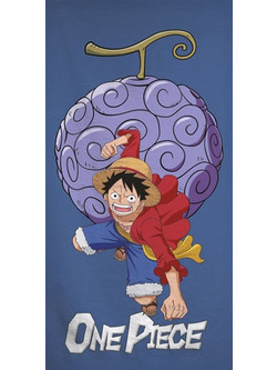 One Piece Παιδική Πετσέτα Θαλάσσης Μπλε 70x140cm AYM077957