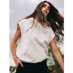 Volcom Γυναικείο Φούτερ με Κουκούλα & Τσέπες Άσπρο B4112407-SWH