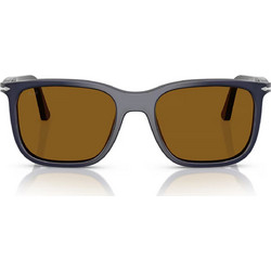 Persol PO3357S 121733 Ανδρικά Γυαλιά Ηλίου Τετράγωνα Κοκάλινα Μαύρα με Καφέ Φακό