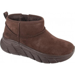 Skechers Bobs B Flex Hi Γυναικεία Μποτάκια Αστραγάλου Πλατφόρμα Suede Καφέ με Γούνα 117390-CHOC
