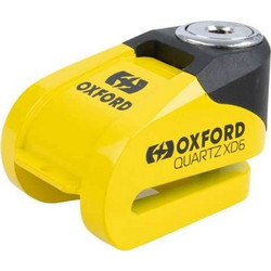 Oxford Quartz XD6 Κλειδαριά Δισκόφρενου Μηχανής 6mm Κίτρινη