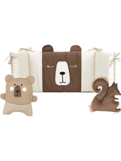 Baby Star Natura Πάντα Κούνιας Καφέ Μπεζ 40x140cm 7134