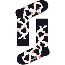 Happy Socks Cowzy Ανδρικές Κάλτσες Ψηλές Μαύρες COW01-9100
