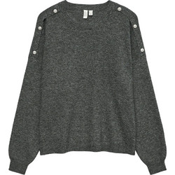 Vero Moda Γυναικεία Πλεκτή Μπλούζα Ανθρακί 10335276