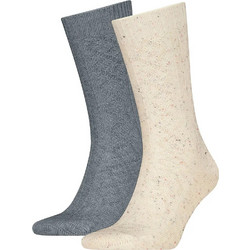 Levi's Γυναικείες Κάλτσες Ανθρακί Μπεζ 2Pack 701235796