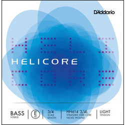 D'Addario Helicore HH614 Χορδή Κοντραμπάσου E Nickel Plated Steel Light Tension 3/4