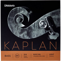 D'Addario Kaplan K610 Σετ 4 Χορδές Κοντραμπάσου Light Tension 3/4