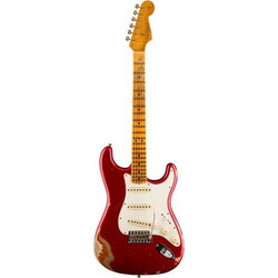 Fender Fat 64 Ηλεκτρική Κιθάρα ST Style με Μαγνήτες SSS & Ταστιέρα Maple Aged Candy Apple Red