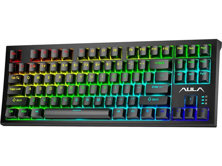Aula F3032 Μηχανικό Gaming Πληκτρολόγιο TenKeyLess RGB Black