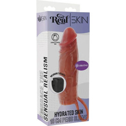 ToyJoy Get Real Hydrated Κάλυμμα Επιμήκυνσης Πέους με Δόνηση 16cm Caramel