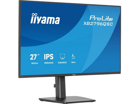 iiyama ProLite XB2796QSC-B1 IPS Monitor 27" 2560x1440 QHD 75Hz 4ms