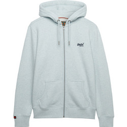 Superdry Ανδρική Ζακέτα Φούτερ με Κουκούλα και Φερμουάρ Γαλάζια M2014128A-J7Q