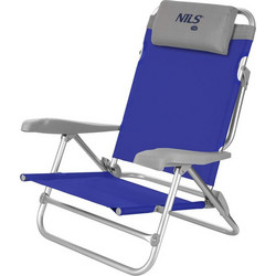 NILS Camp NC3502 Καρέκλα Παραλίας Αλουμινίου Μπλε 15-03-321