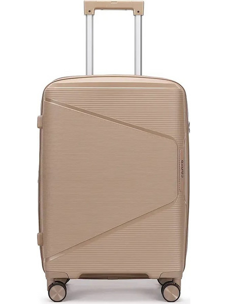 Amber AM1018 Βαλίτσα Μεσαία 66x42x25cm με 4 Ρόδες Ταμπά