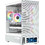 Modecom Volcano AQ500 White Gaming Midi Tower Κουτί Υπολογιστή RGB με Πλαϊνό Παράθυρο