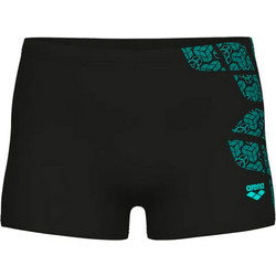 Arena Kikko Swim Αθλητικό Παιδικό Μαγιό Boxer για Αγόρι Μαύρο Τιρκουάζ 010950-508