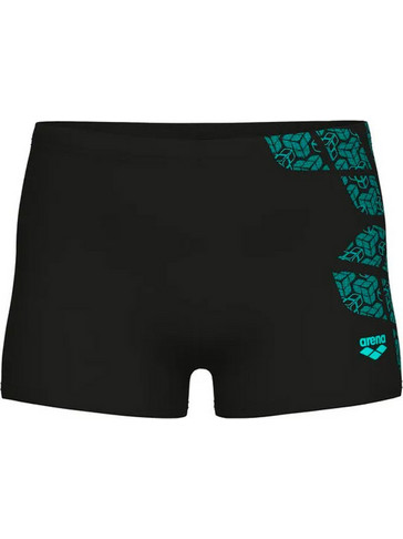 Arena Kikko Swim Αθλητικό Παιδικό Μαγιό Boxer για Αγόρι Μαύρο Τιρκουάζ 010950-508