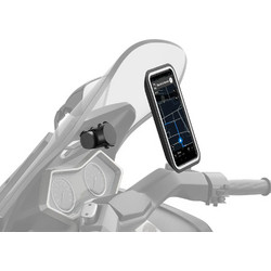 Shapeheart Scooter Screw XL Περιστρεφόμενη Βάση Κινητού Μηχανής με Αδιάβροχη Θήκη για Τιμόνι