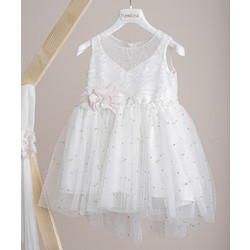 Piccolino Salina Βαπτιστικό Φόρεμα 2τμχ DR25S168.IVORY