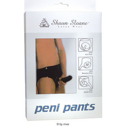 Shaun Sloane Εσώρουχο Strap On με Dildo Μαύρο