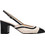 KALOGIROU Elena Γόβες Slingback Δερμάτινες με Χοντρό Χαμηλό Τακούνι Μαύρες Λευκές LEAPAT