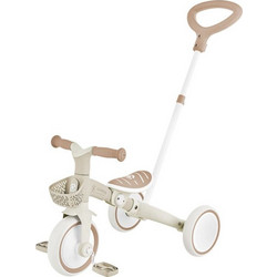 Globber Learning Trike 3 In 1 Plus Eco Τρίκυκλο Ποδήλατο Χειρολαβή Μπεζ