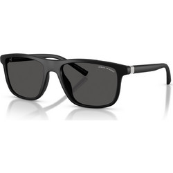 Armani Exchange AX4167SU 807887 Ανδρικά Γυαλιά Ηλίου Τετράγωνα Κοκάλινα Μαύρα με Μαύρο Φακό
