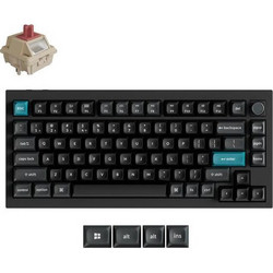 Keychron Q1 Ultra 8K Ασύρματο Μηχανικό Gaming Πληκτρολόγιο TenKeyLess με Keychron Silk POM Red Διακόπτες RGB Black