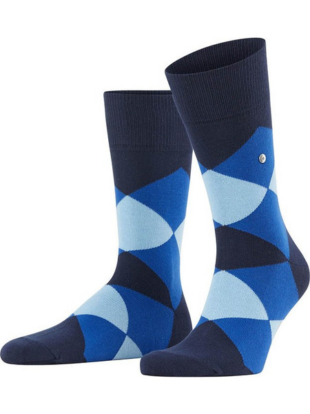 Burlington Clyde Ανδρικές Κάλτσες Ψηλές με Σχέδια Navy Μπλε 21092-6120
