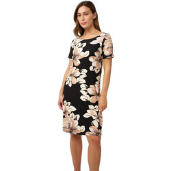 Vamp Mini Καλοκαιρινό Καθημερινό Φόρεμα Floral Μεταξωτό Μαύρο 24480