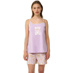 Vamp Babydoll Καλοκαιρινό Βαμβακερό Λιλά 24305