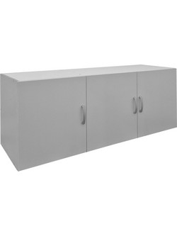 Pakoworld Τρίφυλλο Πατάρι Ντουλάπας Alvia Λευκό 150x51x60cm 383-000165