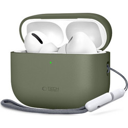 Tech-Protect Θήκη Σιλικόνης με Γάντζο για Apple AirPods Pro 3 Πράσινη