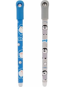 M&G Soft Animals - Στυλό Gel που Σβήνει 0.7mm Μπλε Διάφορα Σχέδια AKPC52R0