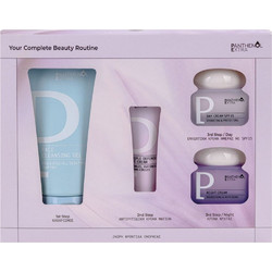 Medisei Panthenol Extra Your Complete Beauty Routine Face Cleansing Gel 150ml + Triple Defense Eye Cream 25ml + Day Cream SPF15 50ml + Night Cream 50ml