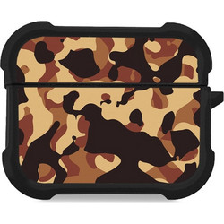 Sonique Camouflage Army Series Θήκη Σιλικόνης για Apple AirPods Pro 1 / 2 Καφέ 01
