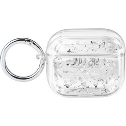 Sonique Silver Foil Θήκη Πλαστική με Γάντζο για Apple AirPods 3 Διαφανής