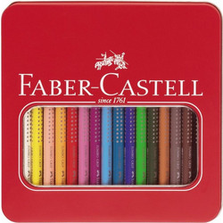 Faber-Castell Jumbo Grip Κασετίνα Ξυλομπογιές Σετ 16τμχ
