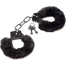Master Series Fur Handcuffs Χειροπέδες Μαύρες