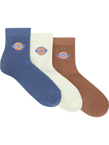 Dickies Valley Grove Ανδρικές Κάλτσες Κοντές Navy Μπλε Λευκές Ταμπά 3Pack DK0A4Y9ORI21