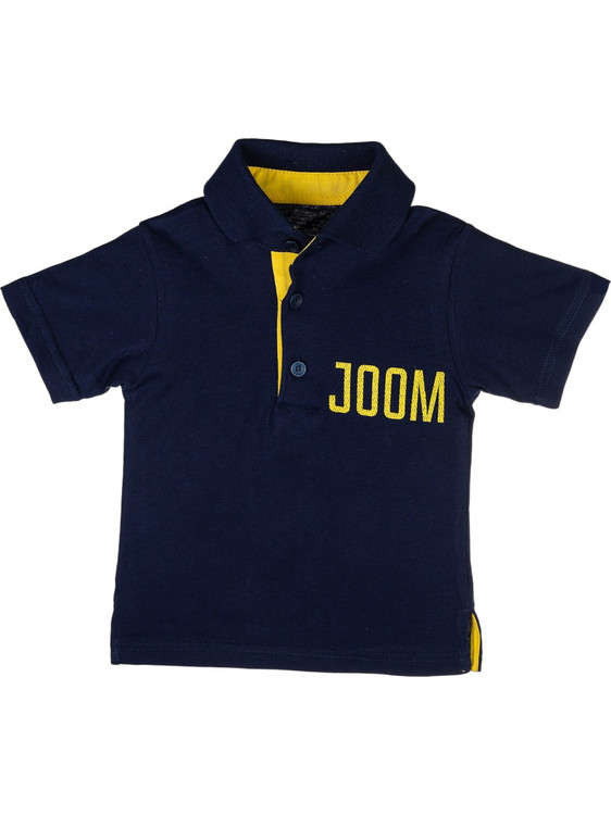 Joom Παιδικό Polo Κοντομάνικο Navy Μπλε Κίτρινο 24120502